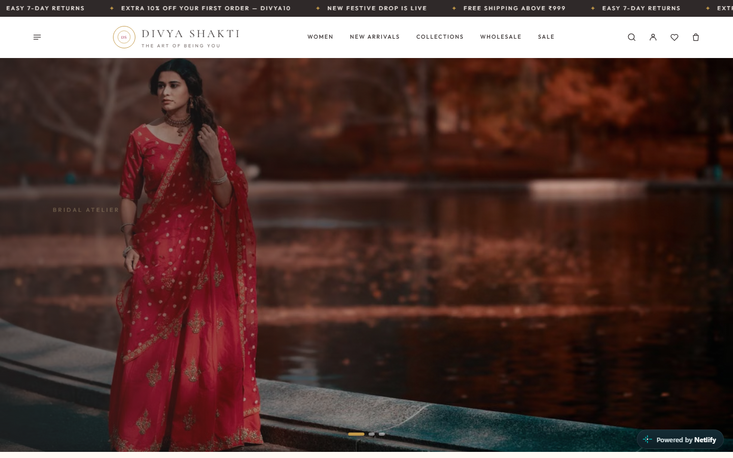 Divya Shakti — E-Commerce Platform Screenshot